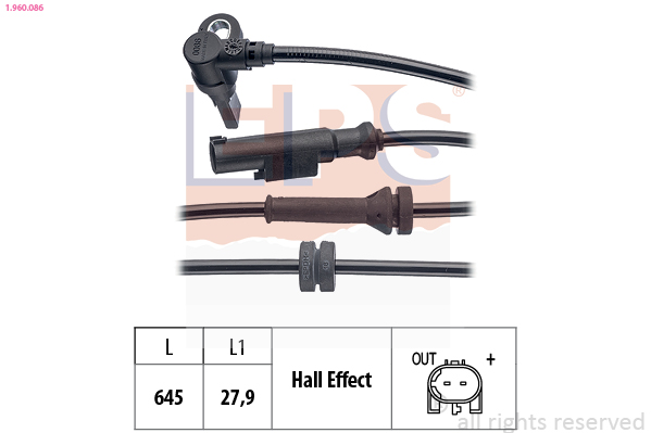 MAXGEAR 20-0342 Sensor, ABS