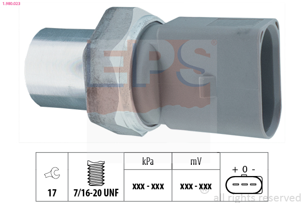 EPS 1.980.023 Made in Italy - OE Equivalent Tlakový spínač klimatizácie