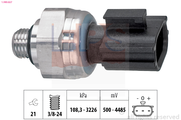 EPS 1.980.027 Made in Italy - OE Equivalent Tlakový spínač klimatizácie