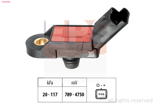 VEMO V46-72-0025 Original VEMO Quality Lufttrykksensor, høydetilpasning