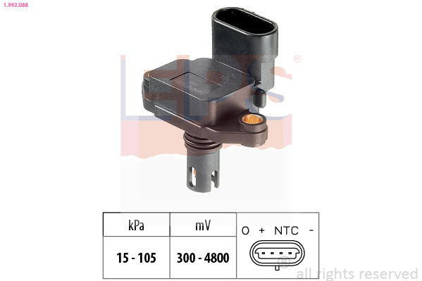 DENSO DAP-0103 Lufttrykksensor, høydetilpasning