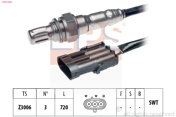 EPS 1.997.058 Made in Italy - OE Equivalent Lambda sonda