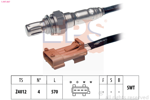 EPS 1.997.067 Made in Italy - OE Equivalent Lambda sonda