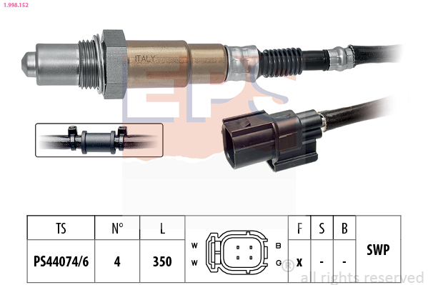 DENSO DOX-0332 Direct fit switching sensor Lambdasonde