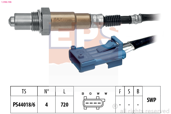 EPS 1.998.198 Made in Italy - OE Equivalent Lambda sonda