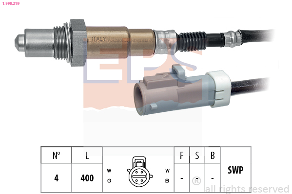 EPS 1.998.219 Made in Italy - OE Equivalent Lambda sonda