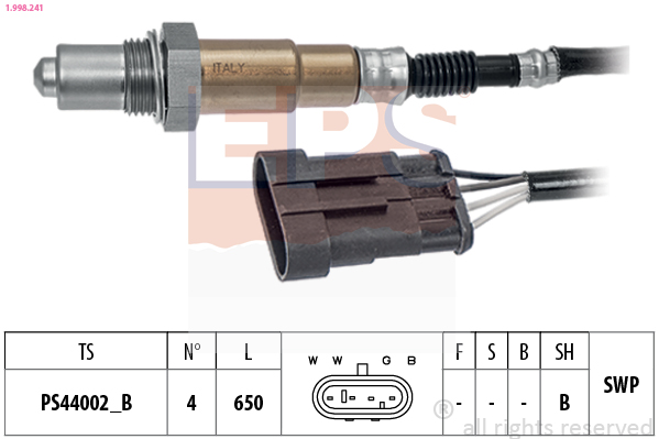 EPS 1.998.241 Made in Italy - OE Equivalent Lambda sonda