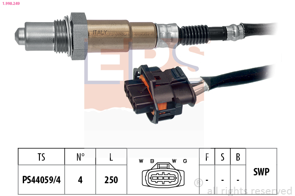 EPS 1.998.249 Made in Italy - OE Equivalent Lambda sonda