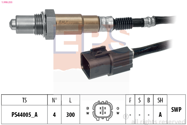 EPS 1.998.255 Made in Italy - OE Equivalent Lambda sonda