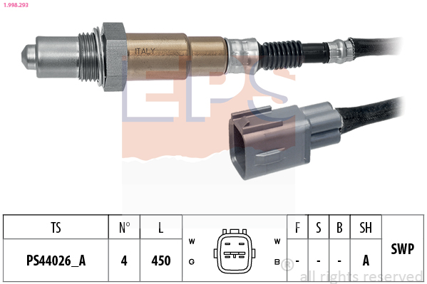 EPS 1.998.293 Made in Italy - OE Equivalent Lambda sonda