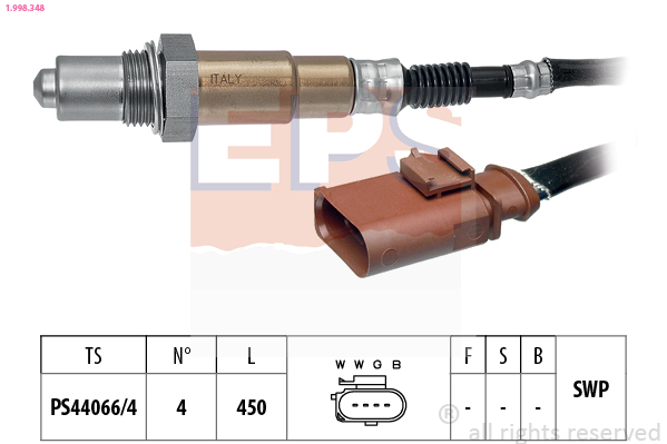 EPS 1.998.348 Made in Italy - OE Equivalent Lambda sonda