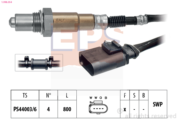 EPS 1.998.354 Made in Italy - OE Equivalent Lambda sonda