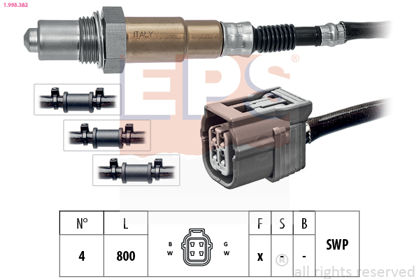 EPS 1.998.382 Made in Italy - OE Equivalent Lambda sonda