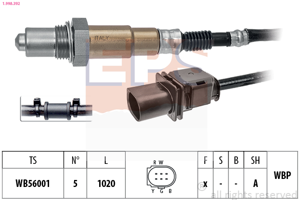EPS 1.998.392 Made in Italy - OE Equivalent Lambda sonda