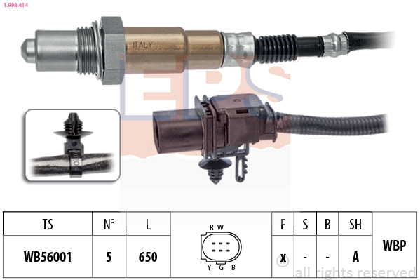 EPS 1.998.414 Made in Italy - OE Equivalent Lambda sonda