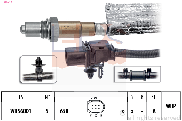 EPS 1.998.419 Made in Italy - OE Equivalent Lambda sonda