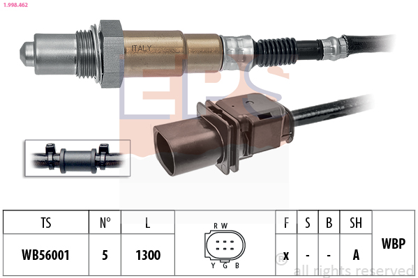 EPS 1.998.462 Made in Italy - OE Equivalent Lambda sonda