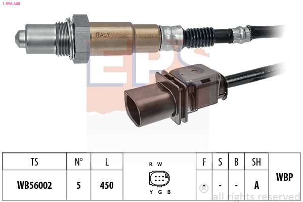 EPS 1.998.468 Made in Italy - OE Equivalent Lambda sonda