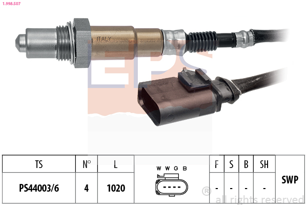 EPS 1.998.507 Made in Italy - OE Equivalent Lambda sonda