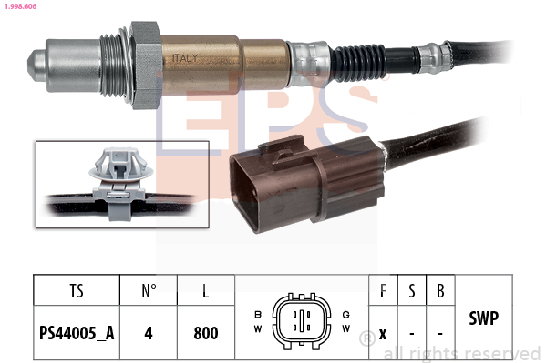 EPS 1.998.606 Made in Italy - OE Equivalent Lambda sonda
