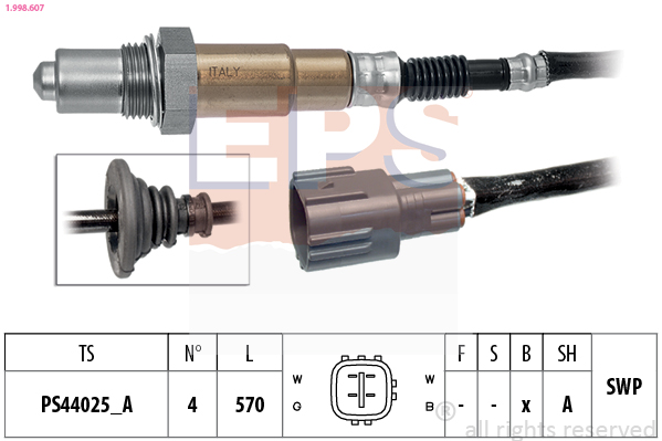 EPS 1.998.607 Made in Italy - OE Equivalent Lambda sonda