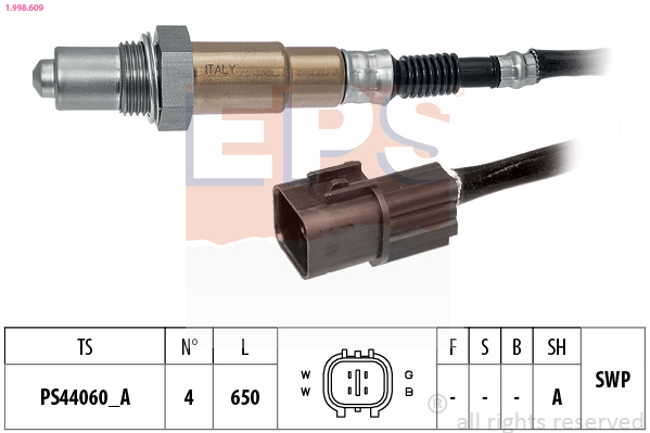 EPS 1.998.609 Made in Italy - OE Equivalent Lambda sonda