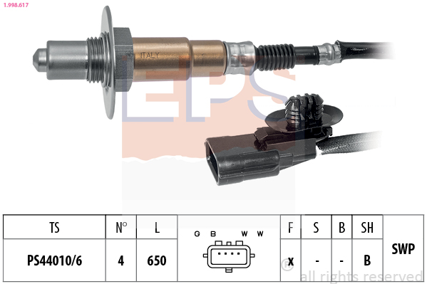 EPS 1.998.617 Made in Italy - OE Equivalent Lambda sonda