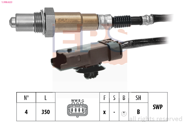 EPS 1.998.623 Made in Italy - OE Equivalent Lambda sonda