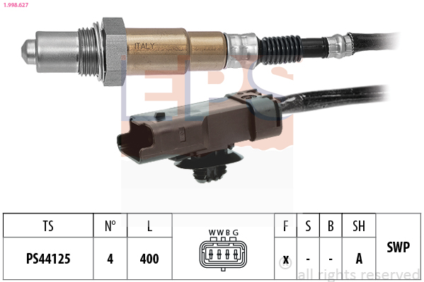 EPS 1.998.627 Made in Italy - OE Equivalent Lambda sonda