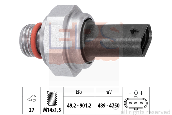 EPS 1.980.010 Érzékelő, kipufogógáz-nyomás BMW