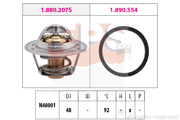 EPS 1.880.207 Termostat,...