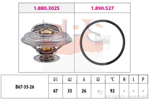 EPS 1.880.302 Termostat,...