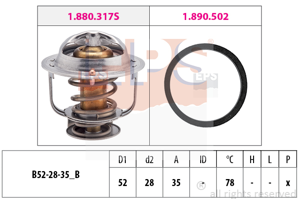 EPS 1.880.317 Termostat,...