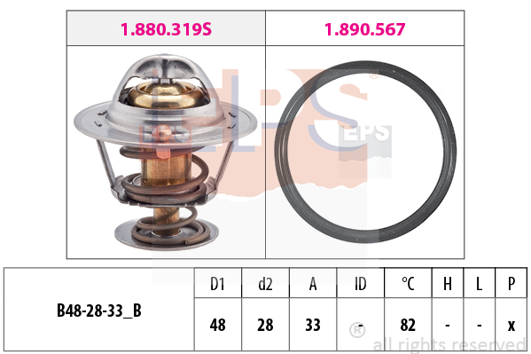 EPS 1.880.319 Termostat,...