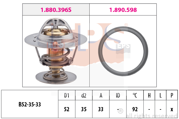 EPS 1.880.396 Termostat,...