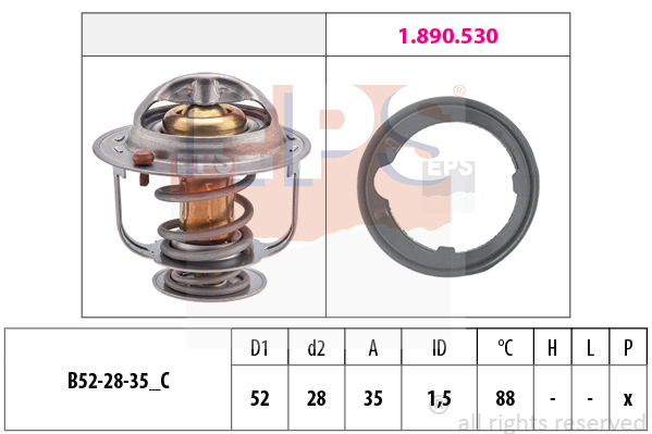 EPS 1.880.489 Termostat,...