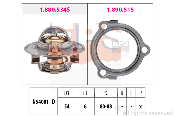 EPS 1.880.534 Termostat,...