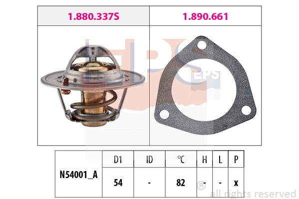 EPS 1.880.644 Termostat,...