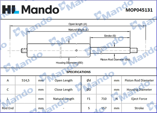 MANDO MOP045131 Αμορτ....