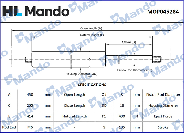 MANDO MOP045284 Αμορτ....