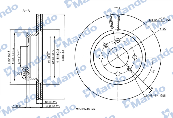 MANDO MBC030239 Δισκόπλακα