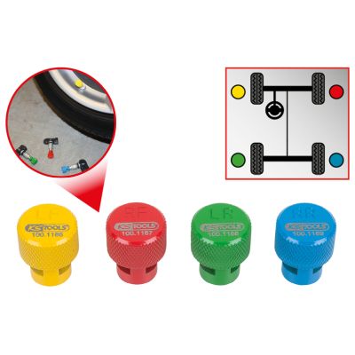 KS TOOLS 100.1185 Kratka ventilu kolesa