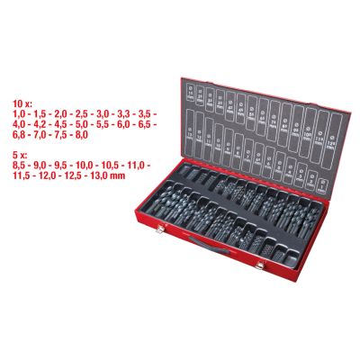 KS TOOLS 330.1650 Sada stupňových vrtákov
