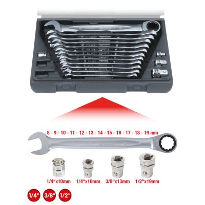 KS TOOLS 503.4266 Vidlicovo račňový kľúč - sada