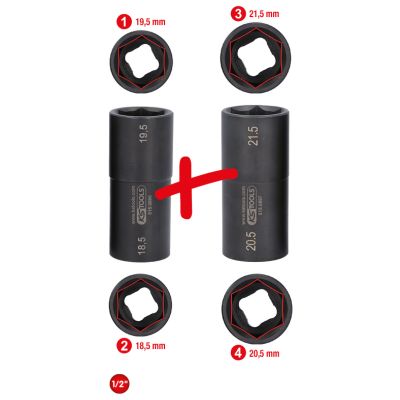 KS TOOLS 515.0895 Sada kovaných nástrčkových kľúčov