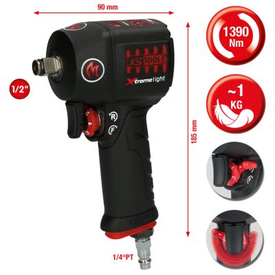KS TOOLS 515.1150 Slagskrutrekker (trykkluftdrevet)