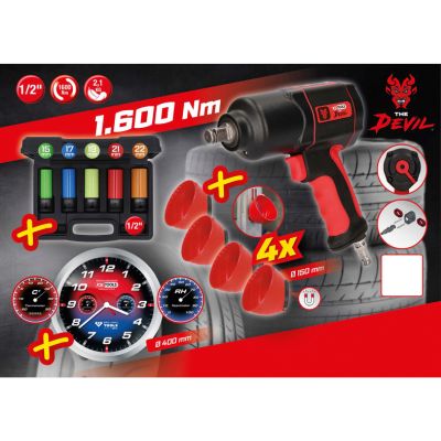 KS TOOLS 515.1205 Impact Wrench Set (compressed air)