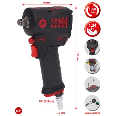 KS TOOLS 515.1270 Slagskrutrekker (trykkluftdrevet)