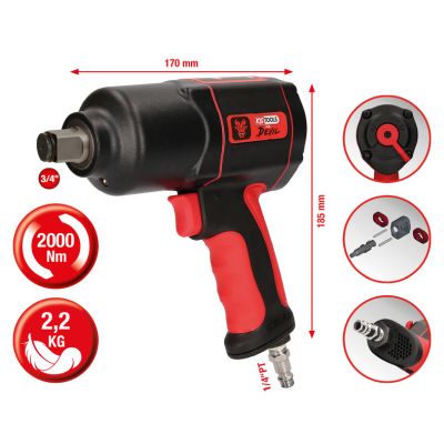 KS TOOLS 515.3400 Slagskrutrekker (trykkluftdrevet)
