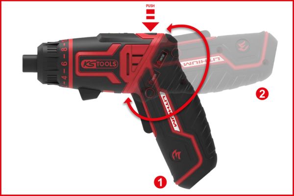 KS TOOLS 515.6500 Slagskrutrekker (trykkluftdrevet)